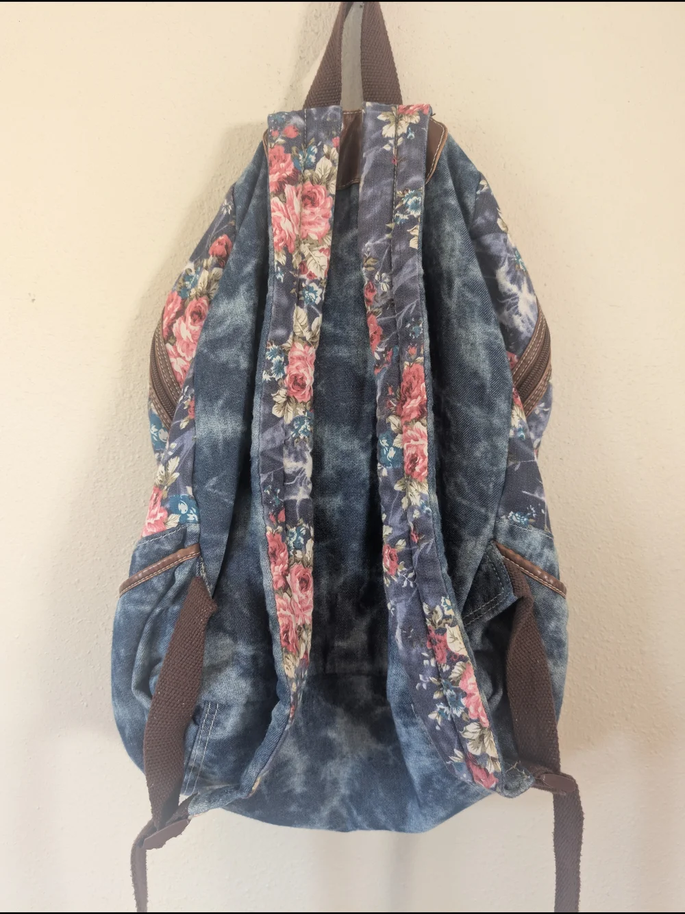 Unionbay Floral Patchwork Women's Backpack - Blue & Pink